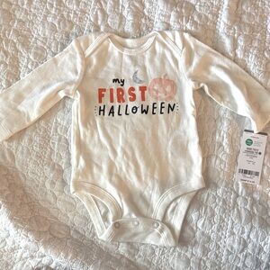 Carter's My First Halloween White Bodysuit